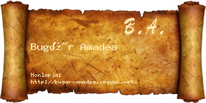 Bugár Amadea névjegykártya